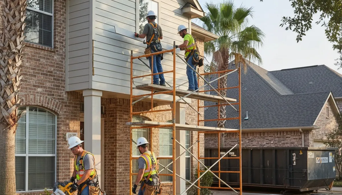Siding contractor serving Houston, TX with professional exterior siding installation and replacement services