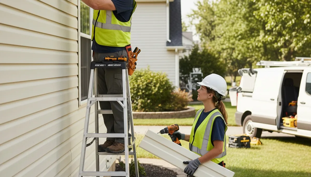 Houston, TX vinyl siding repair for cracked and storm-damaged siding by FX Remodeling & Exteriors